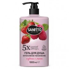SANFITO гель для душа 1000мл Клубника и малина Интенсивное увлажнение